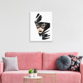 Catwoman The Claws Are Out Cover Illustration Canvas Afdruk (Insitu (Woonkamer))