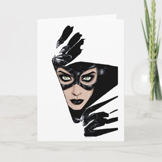 Catwoman The Claws Are Out Cover Illustration Kaart (Voorkant)