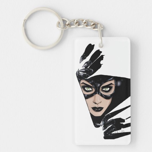 Catwoman The Claws Are Out Cover Illustration Sleutelhanger (Voorkant)