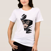 Catwoman The Claws Are Out Cover Illustration Tri-Blend Shirt (Voorkant)