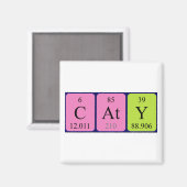 Caty periodieke table name magnet (Voorkant / Achterkant)