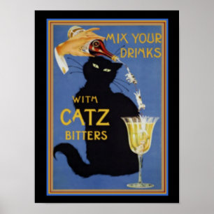 Catz Bitters 12 x 16 afdrukken Poster
