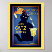Catz Bitters Vintage 12x16 Poster (Voorkant)