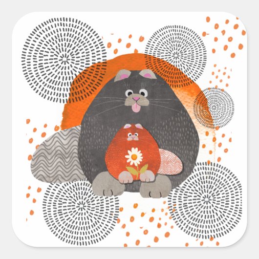 CATZ PAJAMAZ stickers 2 maten (Voorkant)