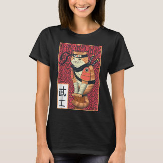 Catzilla Ancient Japans kattehuis Art Anime Ni T-shirt