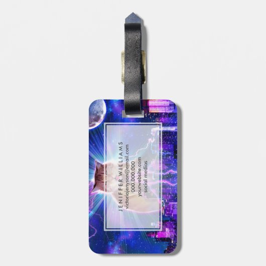 Catzilla Bagagelabel (Achterkant verticaal)