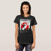 Catzilla big floppa meme Flopzilla Caracal Cat T-shirt (Voorkant volledig)