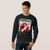 Catzilla big floppa meme Flopzilla Caracal Cat Trui (Voorkant volledig)