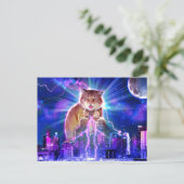 Catzilla Briefkaart (Staand voorkant)