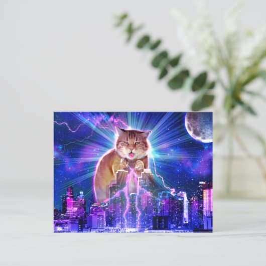 Catzilla Briefkaart (Staand voorkant)