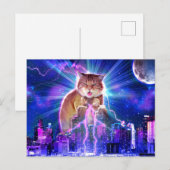 Catzilla Briefkaart (Voorkant / Achterkant)