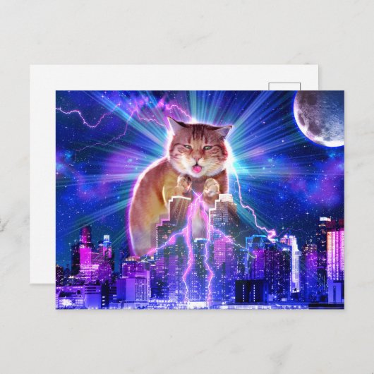 Catzilla Briefkaart (Voorkant / Achterkant)