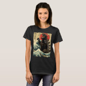 Catzilla Cat Art Grappige Kat Japans voor Mannen V T-shirt (Voorkant volledig)