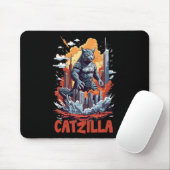 Catzilla Cat City Skyline Grappig Muismat (Met muis)