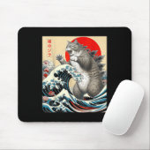 Catzilla Cat Japanse kunst Muismat (Met muis)
