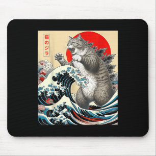 Catzilla Cat Japanse kunst Muismat