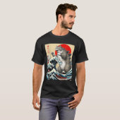 Catzilla Cat Japanse kunst T-shirt (Voorkant volledig)