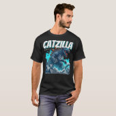 Catzilla Cool Cat Voor Mannen Vrouwen Kinder Katte T-shirt (Voorkant volledig)