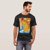 Catzilla  Cute Cat Japanse Sunset T-shirt (Voorkant volledig)