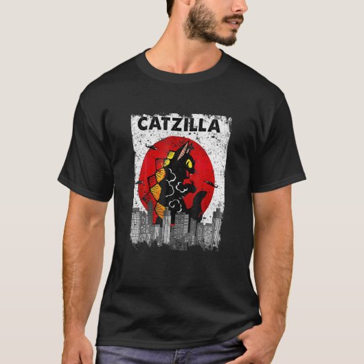  Catzilla e Kitten en katten T-shirt (Voorkant)
