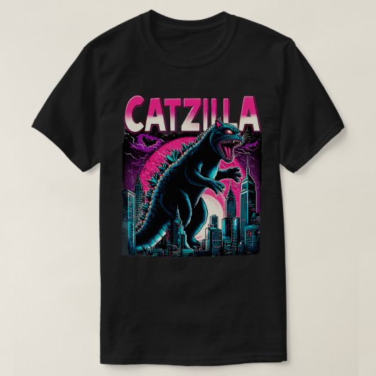 CATZILLA Epic Battle of Colossal Cats T-shirt (Design voorkant)