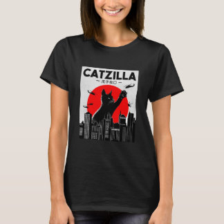 Catzilla Funny Cat Funny Cat Lover T-shirt
