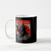 Catzilla - Funny Cat Lover Kitten Kat Korte Mouw Koffiemok (Links)