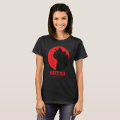 Catzilla Funny Cat Shirt, Funny Cat T-shirt (Voorkant volledig)