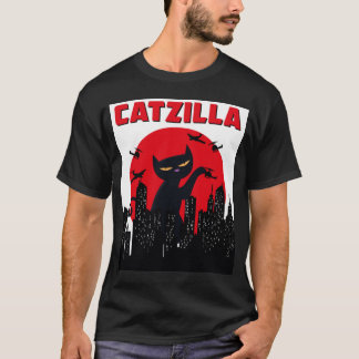 Catzilla Funny Cat Shirt, Funny Cat T-shirt, Cat T-shirt