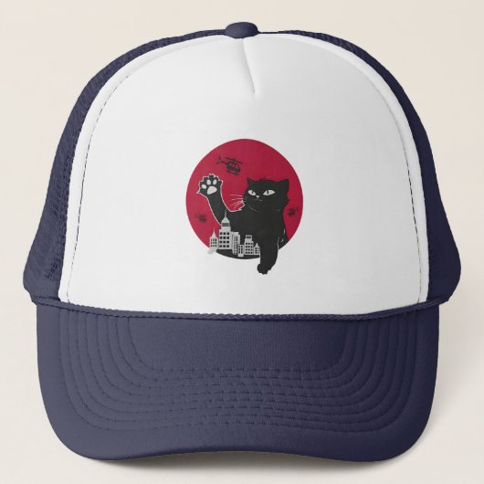 Catzilla - Giant Black Cat parodie op de stad Trucker Pet (Voorkant)