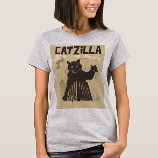 CATZILLA GRAPPIG CAT T-SHIRT (Voorkant)