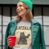 CATZILLA GRAPPIG CAT T-SHIRT