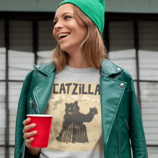 CATZILLA GRAPPIG CAT T-SHIRT