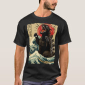 Catzilla Grappig Japans Stijl T-shirt (Voorkant)