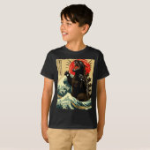 Catzilla Grappige Japanse Stijl T-shirt (Voorkant volledig)