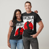 Catzilla Grappige Kaiju Kat Ontwerp T-shirt (Unisex)