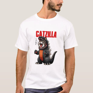 Catzilla - Grappige kat Godzilla Mashup T-shirt