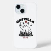 Catzilla - Grappige kat Godzilla parodie Case-Mate iPhone Case (Achterkant)