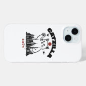 Catzilla - Grappige kat Godzilla parodie Case-Mate iPhone Case (Achterkant (horizontaal))