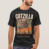 Catzilla Japans Anime Parodie Cat T-shirt (Voorkant)