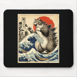 Catzilla Japanse Kunst Kat Liefhebber Grafische Pr Muismat