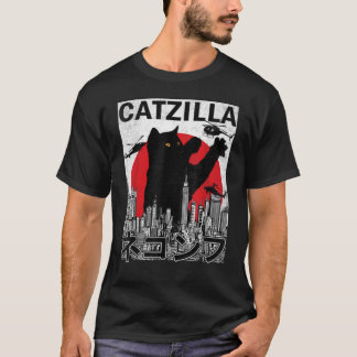 Catzilla Japanse Sunset Classic T-Shirt