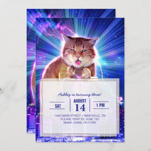 Catzilla Kaart (Voorkant / Achterkant)