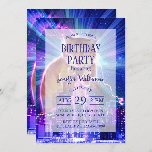 Catzilla Kaart (Voorkant / Achterkant)