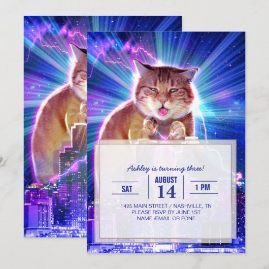 Catzilla Kaart (Voorkant / Achterkant)