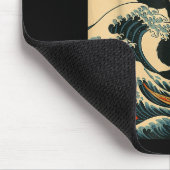 Catzilla Kat Japanse Kunst Grappige Kat Voor Manne Muismat (Hoek)