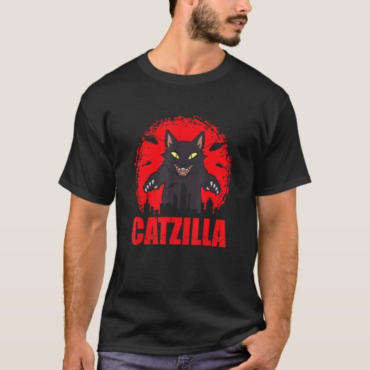 Catzilla  Kat  Kittens Monster Kat T-shirt (Voorkant)