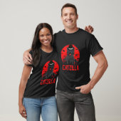 Catzilla met kat met hoed en kitten t-shirt (Unisex)