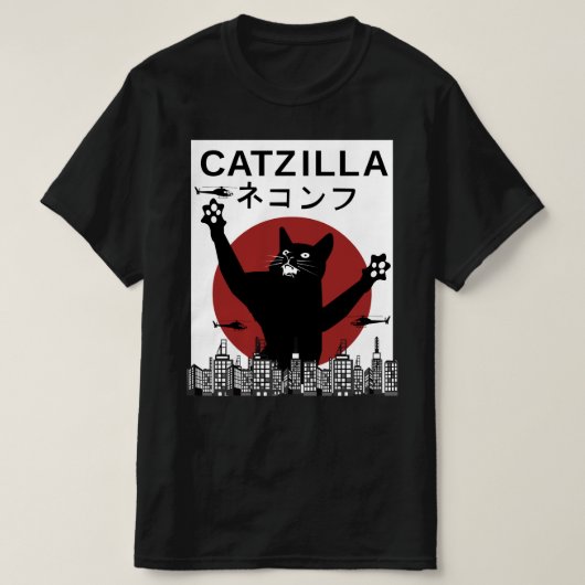 CATZILLA MONSTER T-SHIRT (Design voorkant)