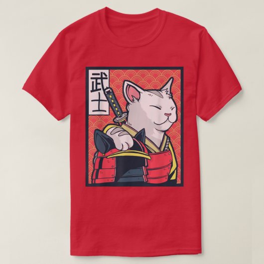 Catzilla - Oude Japanse kattenkunst -  Ninj T-shirt (Design voorkant)